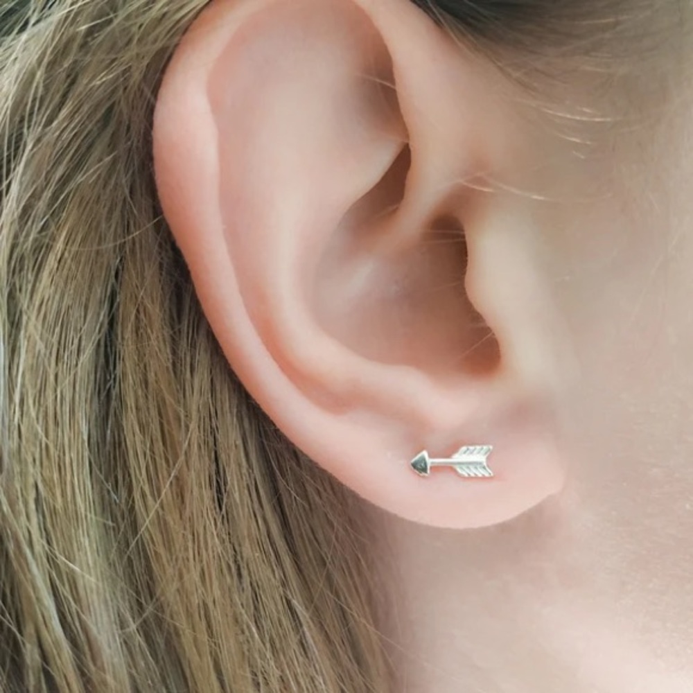 Arrow & Hot Air Ballon Silver Stud earring Set